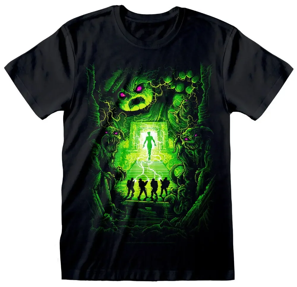 Ghostbusters Dan Mumford    Anime pattern for both men and women High quality cotton Short Sleeves