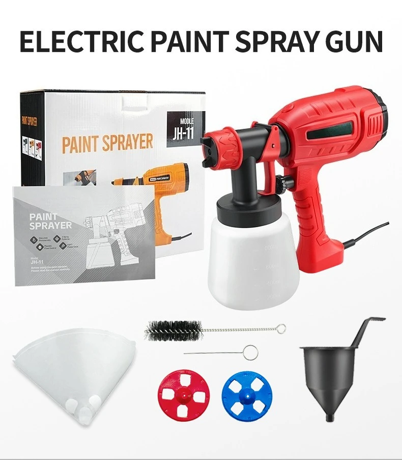 High-Pressure Electric HVLP Vacuum Spray Gun, 33.8oz Large Capacity, Car Care & Painting, Ideal for Enthusiasts & Gifting