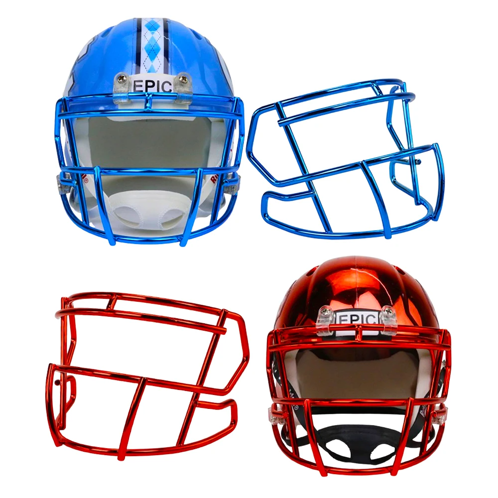 alibaba mini us football helmet Chrome Display Mini Helmet Face mask American Football Mini Football  Facemask for Riddell Speed Mini Helmet