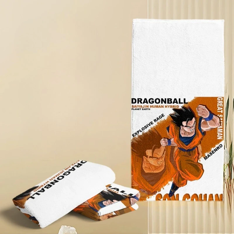 Neues Dragon Ball Kame Sennin Vegeta Son Gohan Niedliches Cartoon-Handtuch für Outdoor-Sportarten, wasserabsorbierendes, schnell trocknendes Schweißwischhandtuch – Detail 2