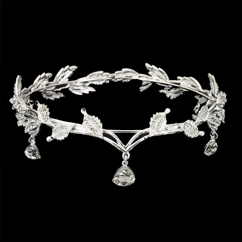 

Retro Crown Princess Bride Headdress Europe and The United States Rhinestone Hair Jewelry Forehead Jewelry Birthday Crown