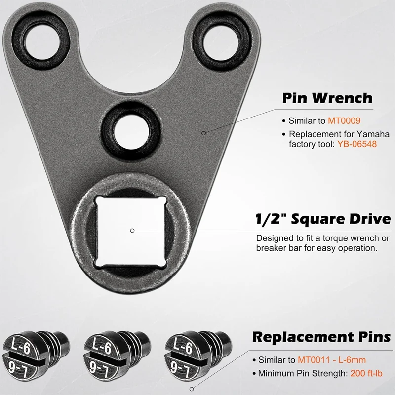 Outboard Trim/Tilt Pin Wrench Tools MT0009-35mm x 6mm CompatibleTrim Seals on Hydraulic Cylinders with Yamaha Suzuki Johnson