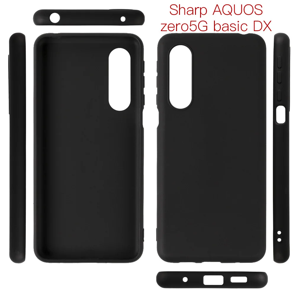 Matte Soft TPU Case For Sharp Aquos Zero 6 5G Basic Silicone Slim Back Cover