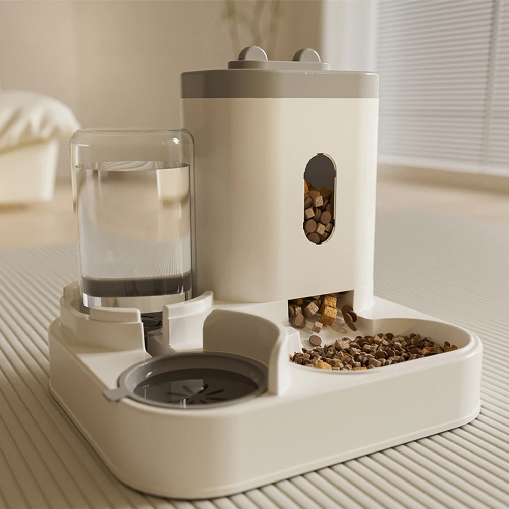

Automatic Cat Feeder & Dog Bowl Pet Bowl Cat Bowl 2-in-1 Dry/Wet Separation Feeder and Water Dispenser Pet Supplies