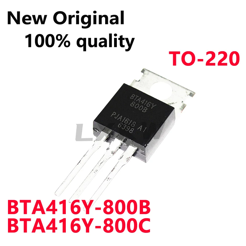 10/PCS New BTA416Y-800B BTA416Y-800C 16A 800V TO-220 Bidirectional thyristor In Stock