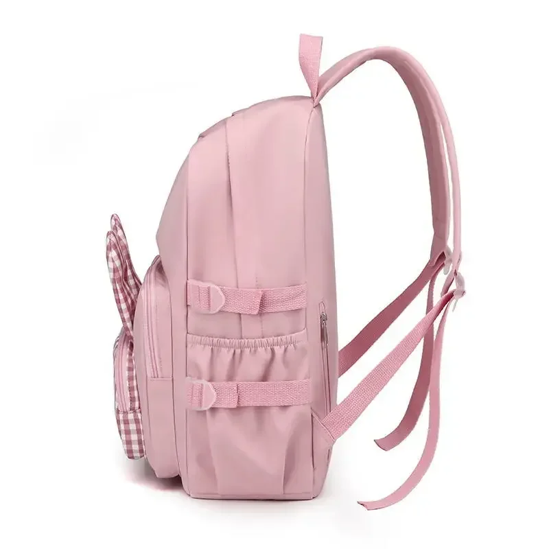 Kawaii Rabbit Kids Backpack Students Cute Schoolbag Girls Large Capacity Primary School Bags Children Pink Backpack Women Bags