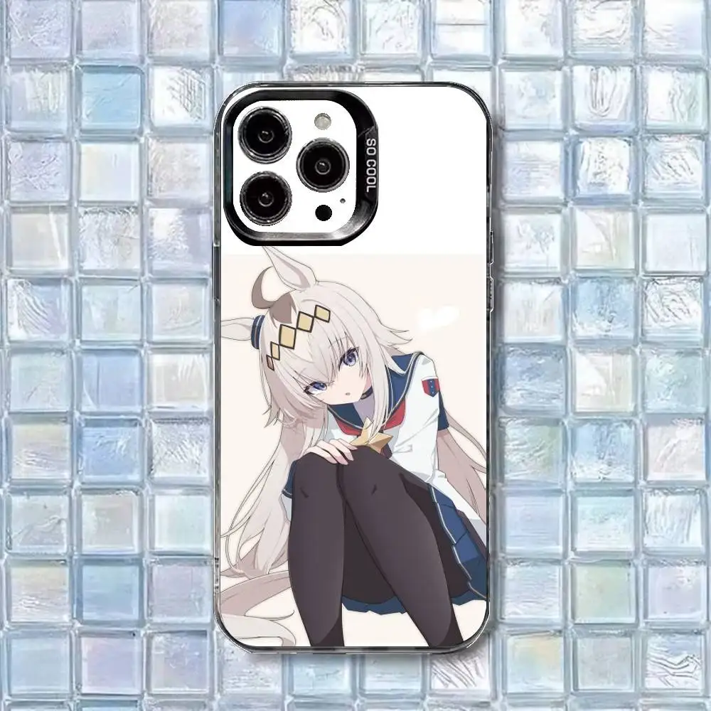 เคสโทรศัพท์ Pretty Derby Uma Musume สำหรับ iPhone17,16,15,14,13,12,11 Plus,Pro Max สีขาวด้าน ป้องกันการกระแทก