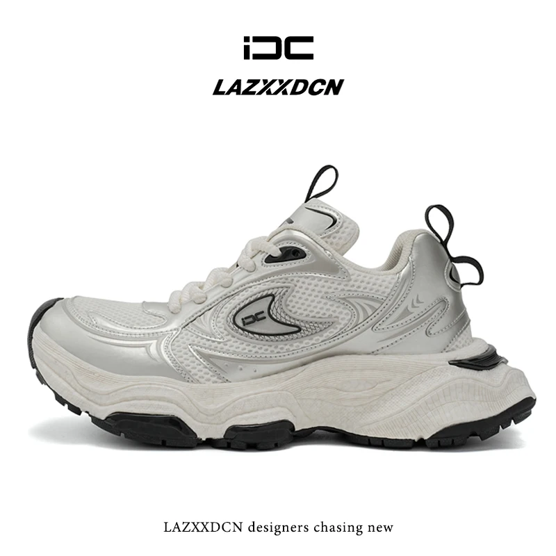 LAZXXDCN tênis de corrida masculino, sola grossa calçados esportivos da moda, sapatos de viagem Harajuku, alta qualidade, novo, 2024