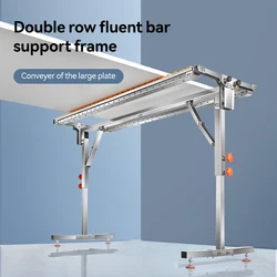 IMBOT 롤러가 있는 목재 절단 브래킷, 접이식, 높이 조절 가능, 이중 행 운송 풀리 톱 테이블, 운송 보조 f