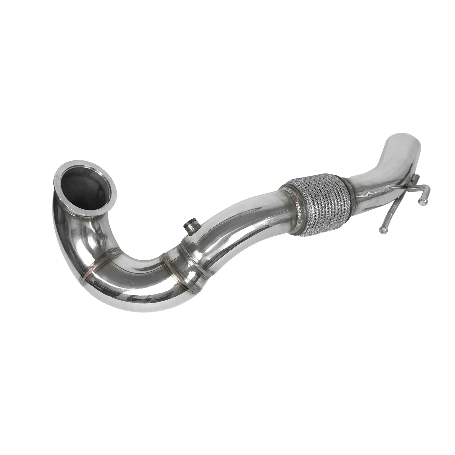 Tubo de escape para carro, para vw golf mk7 mk7.5 ea888 gen 3 audi a3 tt skoda octavia mk3 1.8t 2.0t 3.5 polegadas, tubo de escape sem gato