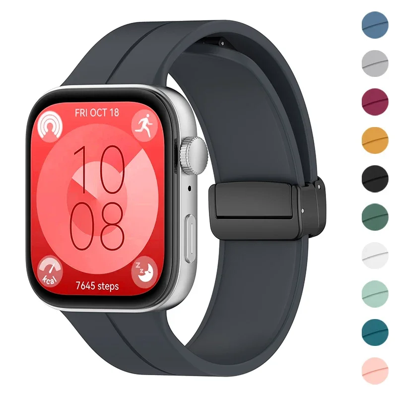 

Magnetic Loop For Huawei Watch Fit 3 Strap Accessories Silicone Replacement Correa Bracelet for Huawei watch fit3 Fit 3 Band