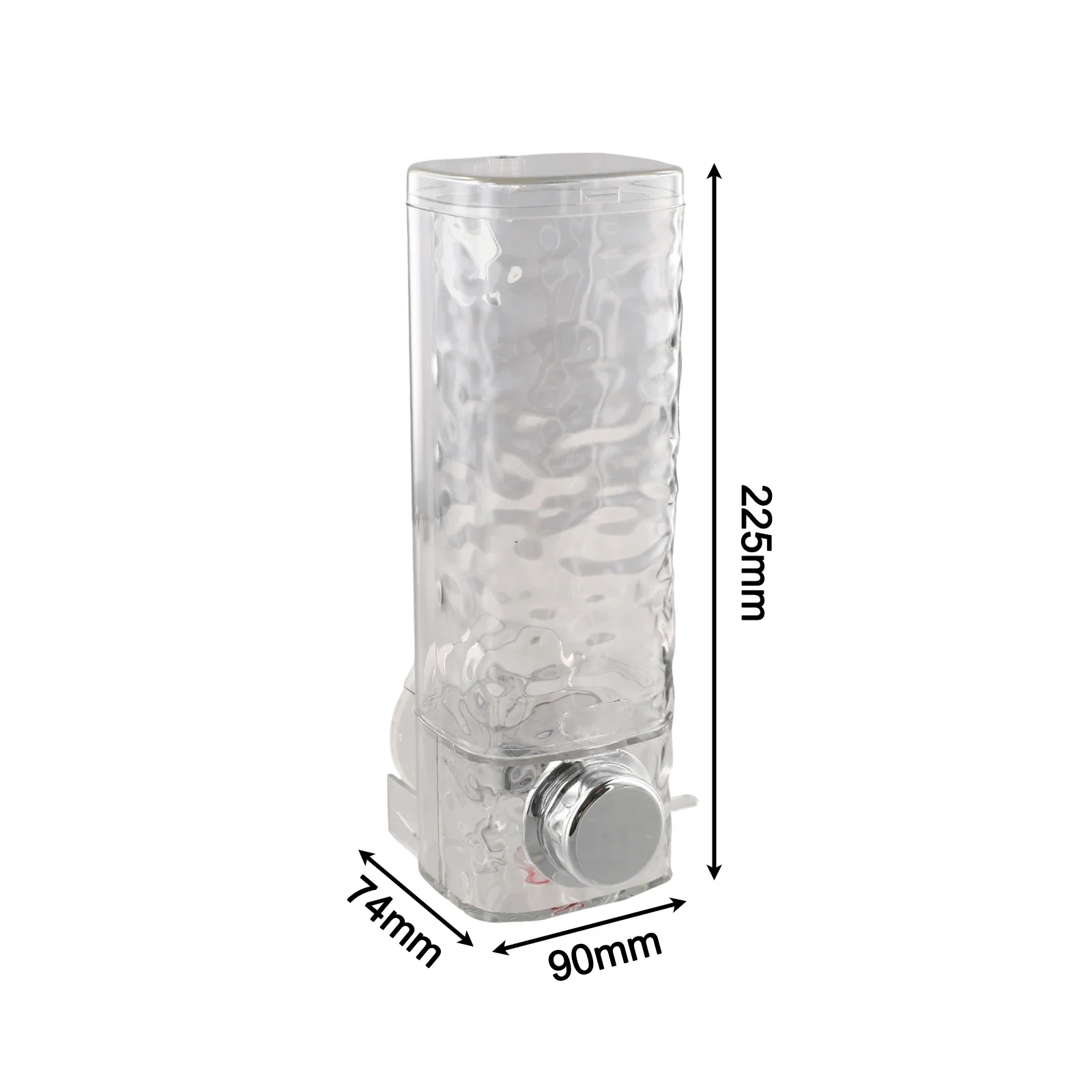 450ml Liquid Container Press Dispensing System Easy Installation On Smooth Surfaces Holds Shampoo And Shower Gel
