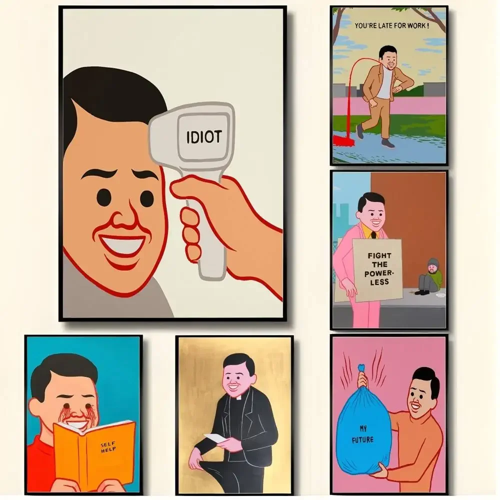 1pc Modern Joan Cornella Humor Quotes Poster Water Proof Paper Print Room Decor Stickers Art Wall Decoration Bedroom Living Room