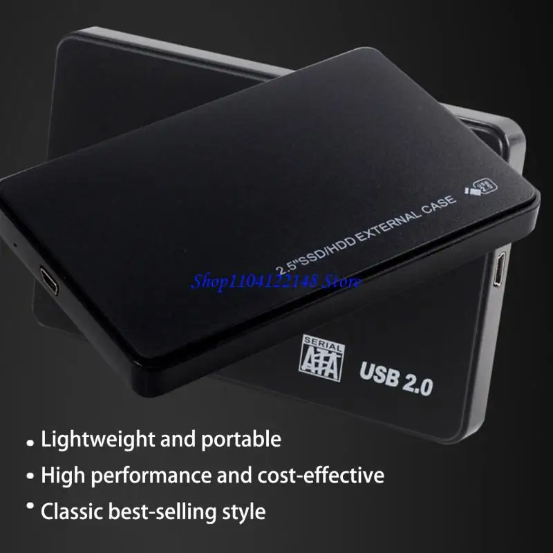 P9FA Double Pack External drive Case Scratch Resistant ABS Material Outlet and Play Cable Compatibility for Laptop