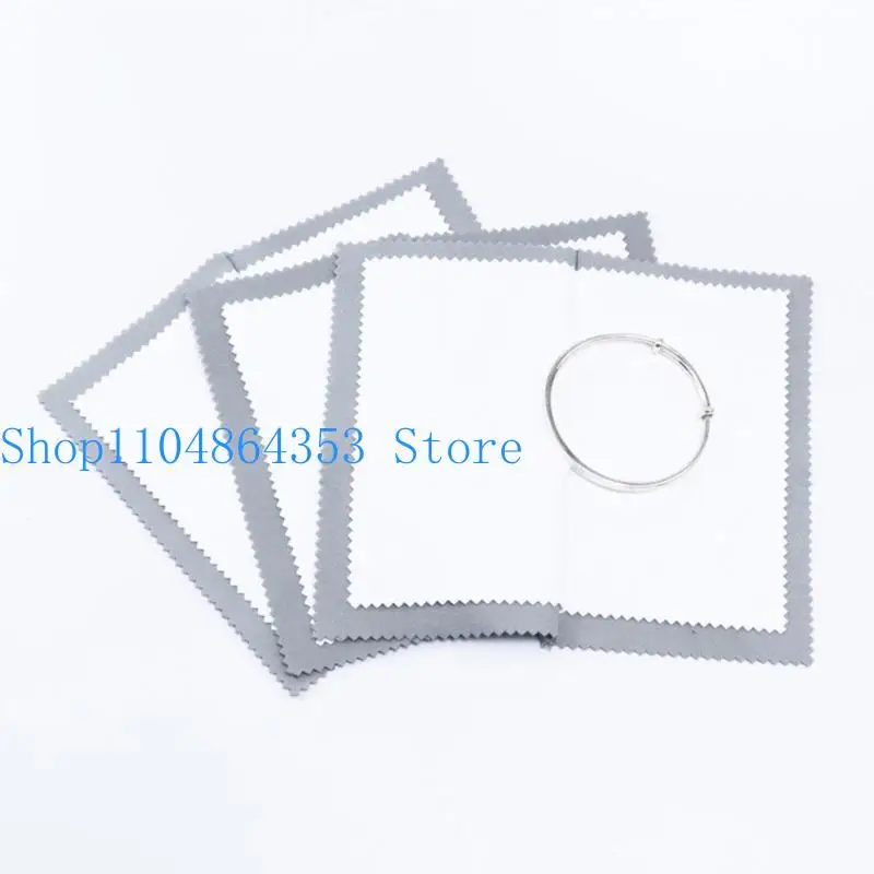 652F قماش تلميع معدني أنيق متعدد الأغراض ملحقات منزلية قماش قطني قوي كبير محمول للمجوهرات والعملات المعدنية #3