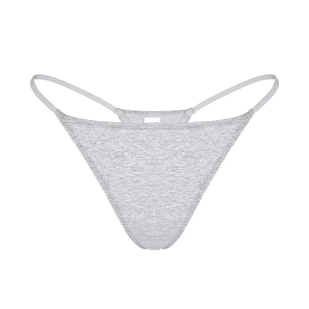 

SVAPNA Simple Striped Thin Sexy Thongs Fashion Sports Women's Underwear Low Waist Traceless Panties Cotton Seamless Briefs