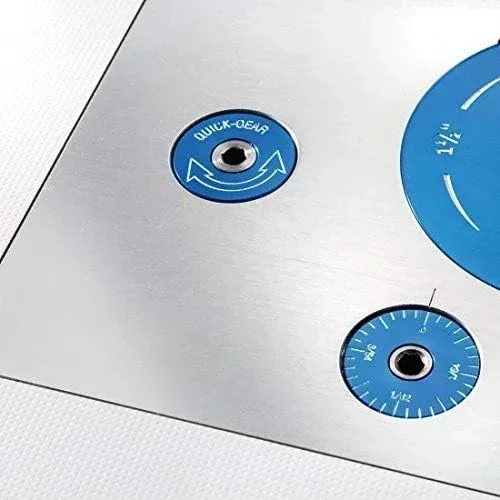 Heißer Verkäufer.Pro Router Lift (8-1/4'' x 11-3/4'' Platte) – Kit inklusive Aluminium-Fräsplatte, Einsatzring. NEU