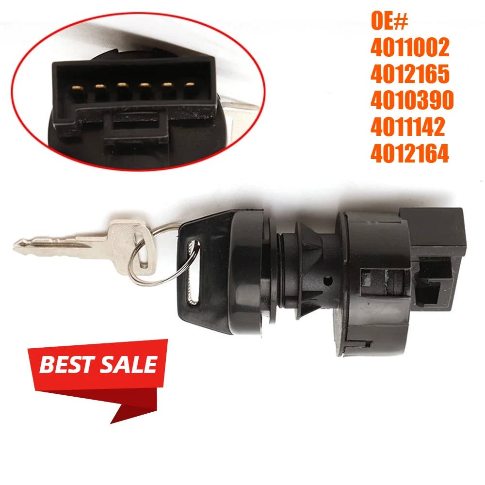 

6-Pin Lgnition Key Switch For Polaris RZR XP 570 800 900 1000 Ranger Sportsman 4011002 4012165 4010390 4011142 4012164