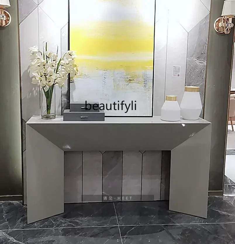 D178 H Light luxury entrance table Modern simple entrance table Italian style, wall entrance, end view table customization