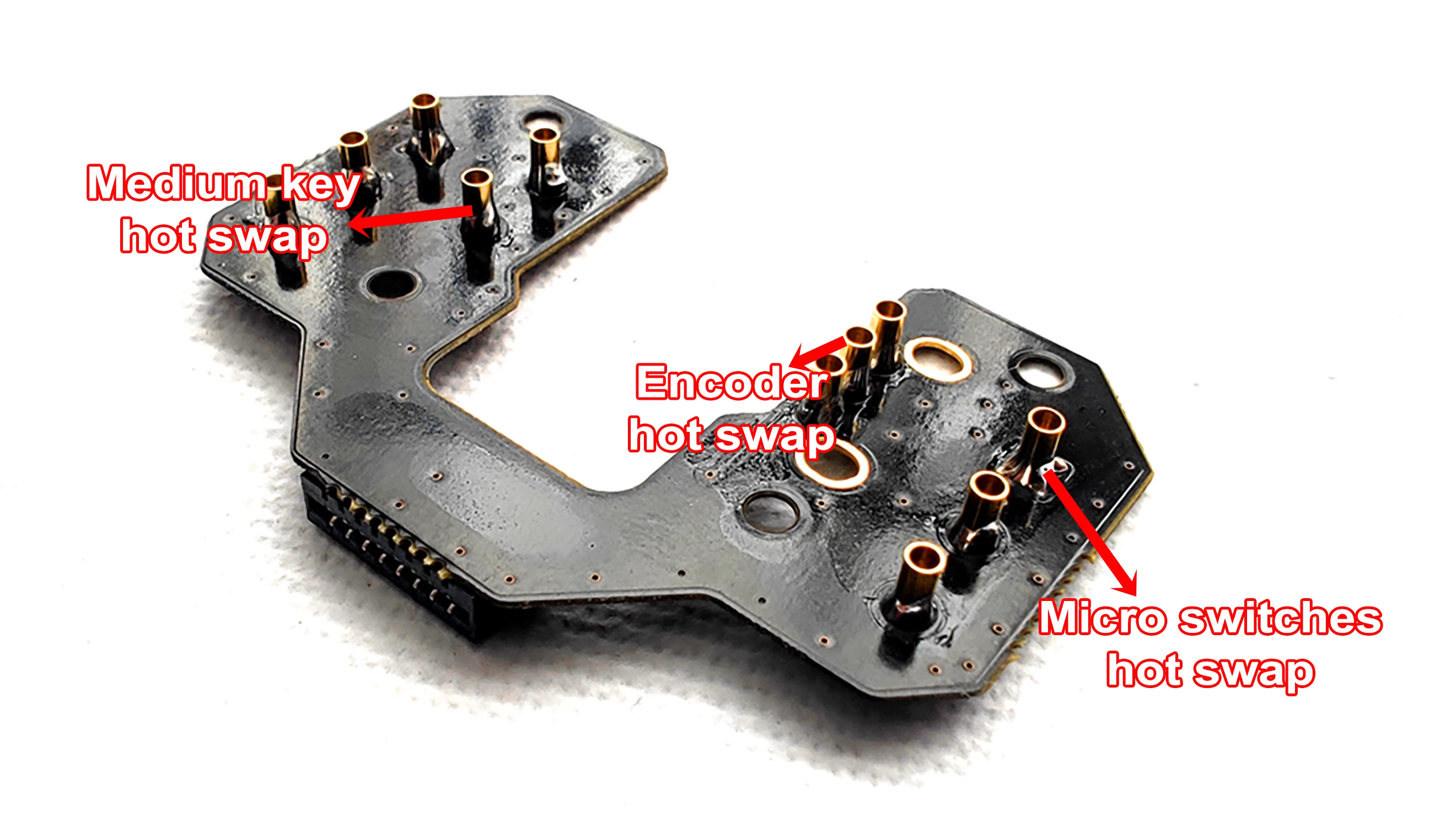 Mouse HOTSWAP Button PCB Board for VAXEE NP01S XEW AXW Mechanical Micro Switch Button Motherboard Repair Replacement Compatible