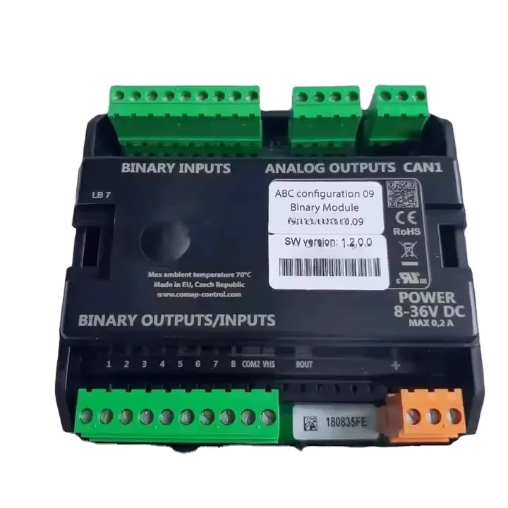 

Genset Interlios Io8/8 Io8 Binary Inputs Outputs and Analog Outputs Module Inteli Io8/8