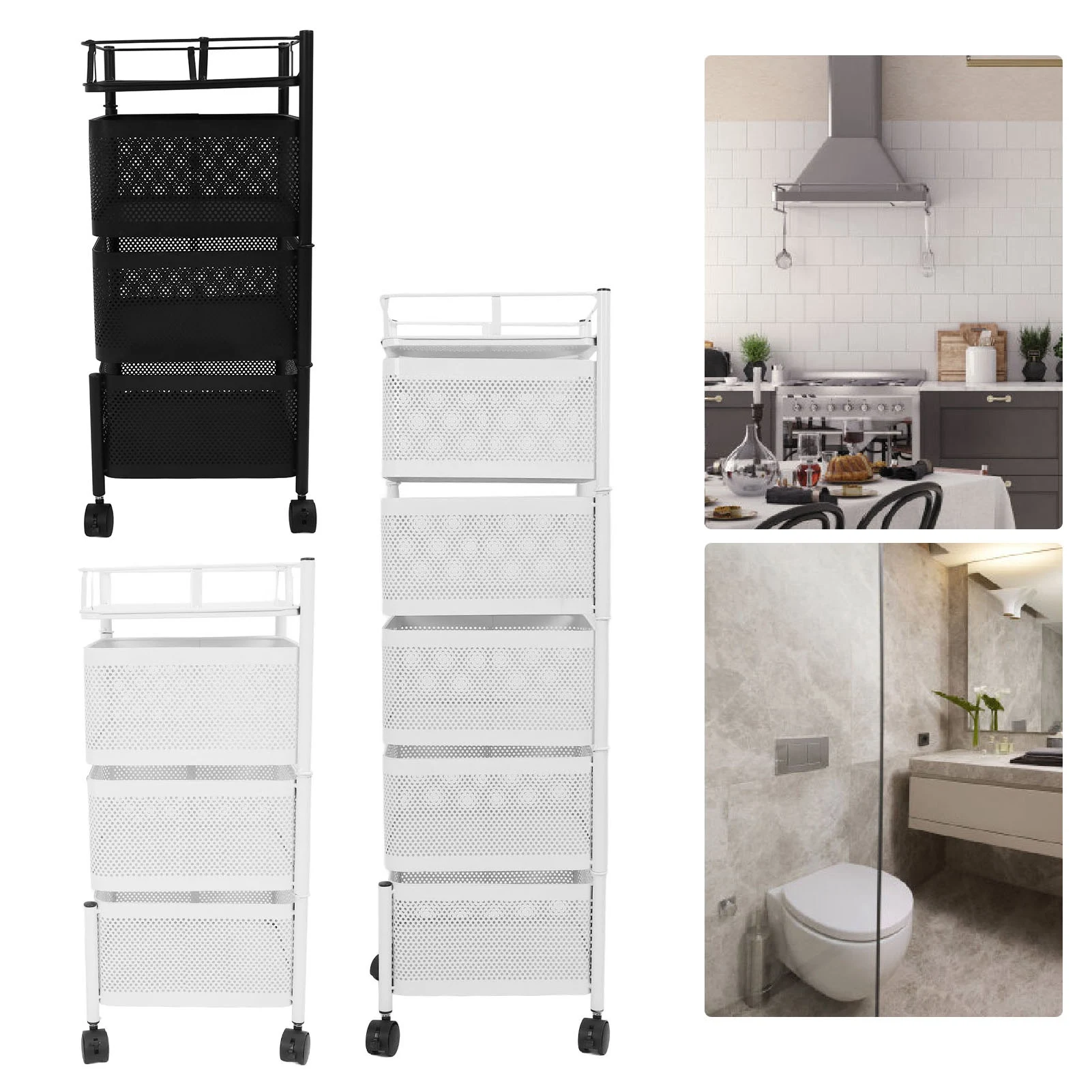 Scaffale portaoggetti rotante - Food Storage With Wheels recensione e prezzo