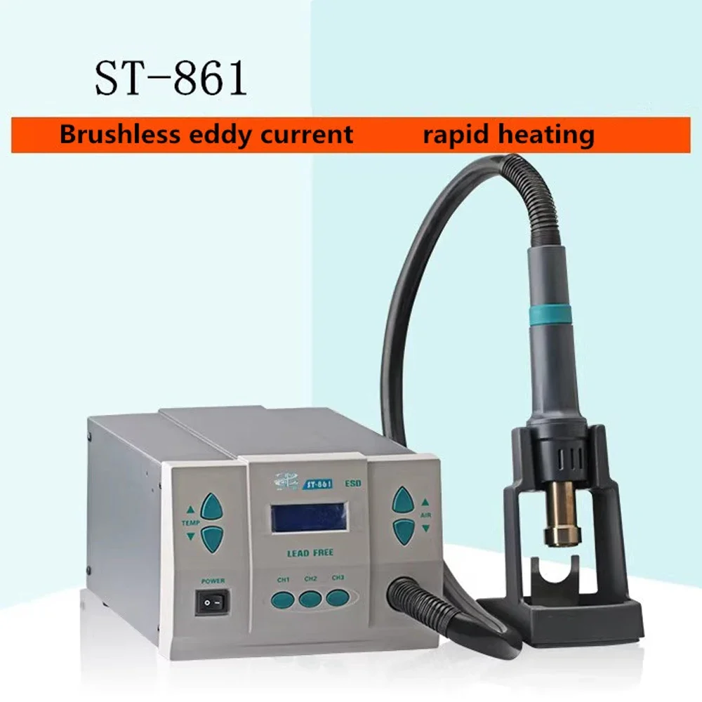 ST-861 1000W Lead-free Adjustable Hot Air Gun Rework Station Soldering 110/220V For Phone CPU Chip Repair Same QUICK 861DW