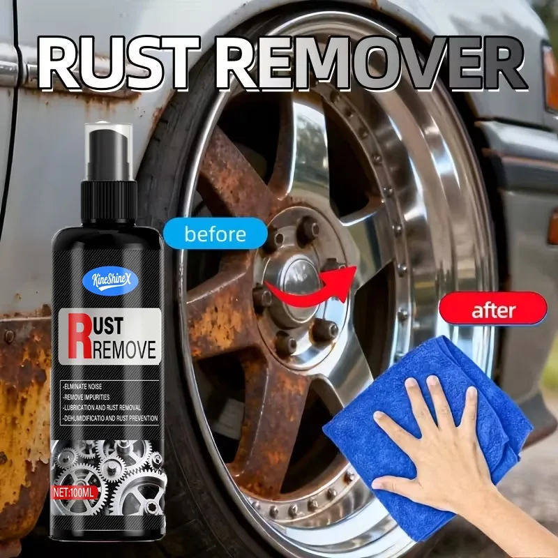 Iron powder remover for car paint, rust remover for white vehicles, paint-safe rust and stain cleaner for automotive coatings