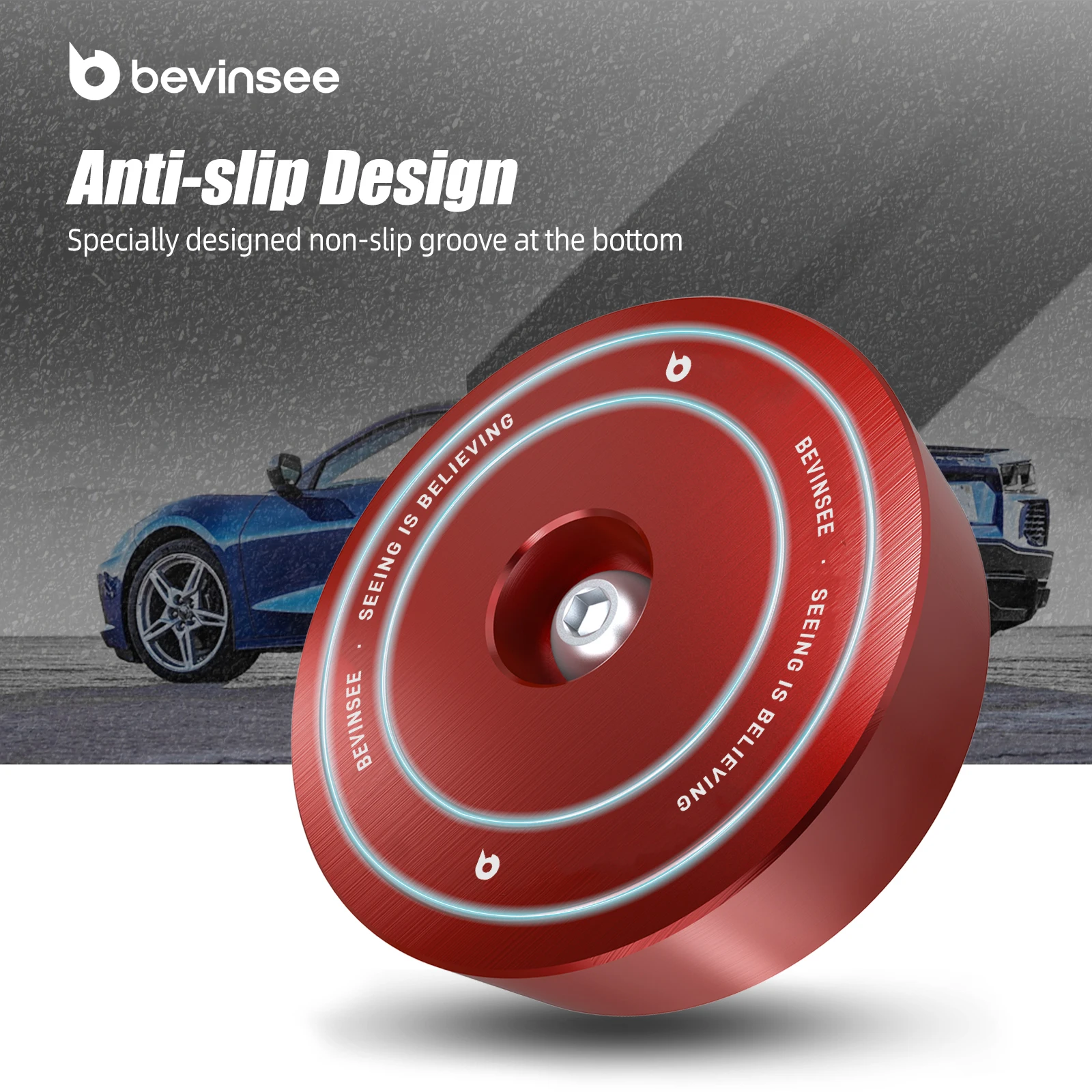 BEVINSEE 4X алюминиевый домкрат подъемник домкрат шайба адаптер инструмент для Corvette C5 C6 C7 C8 GS Z06 ZR1