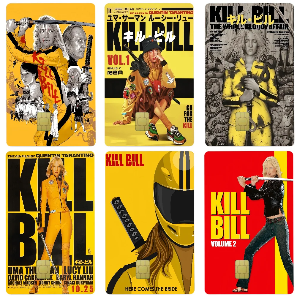 Film Kill Bill Anmie Aufkleber Film Haut Abdeckung für Kreditkarte Debit Bankkarte Front