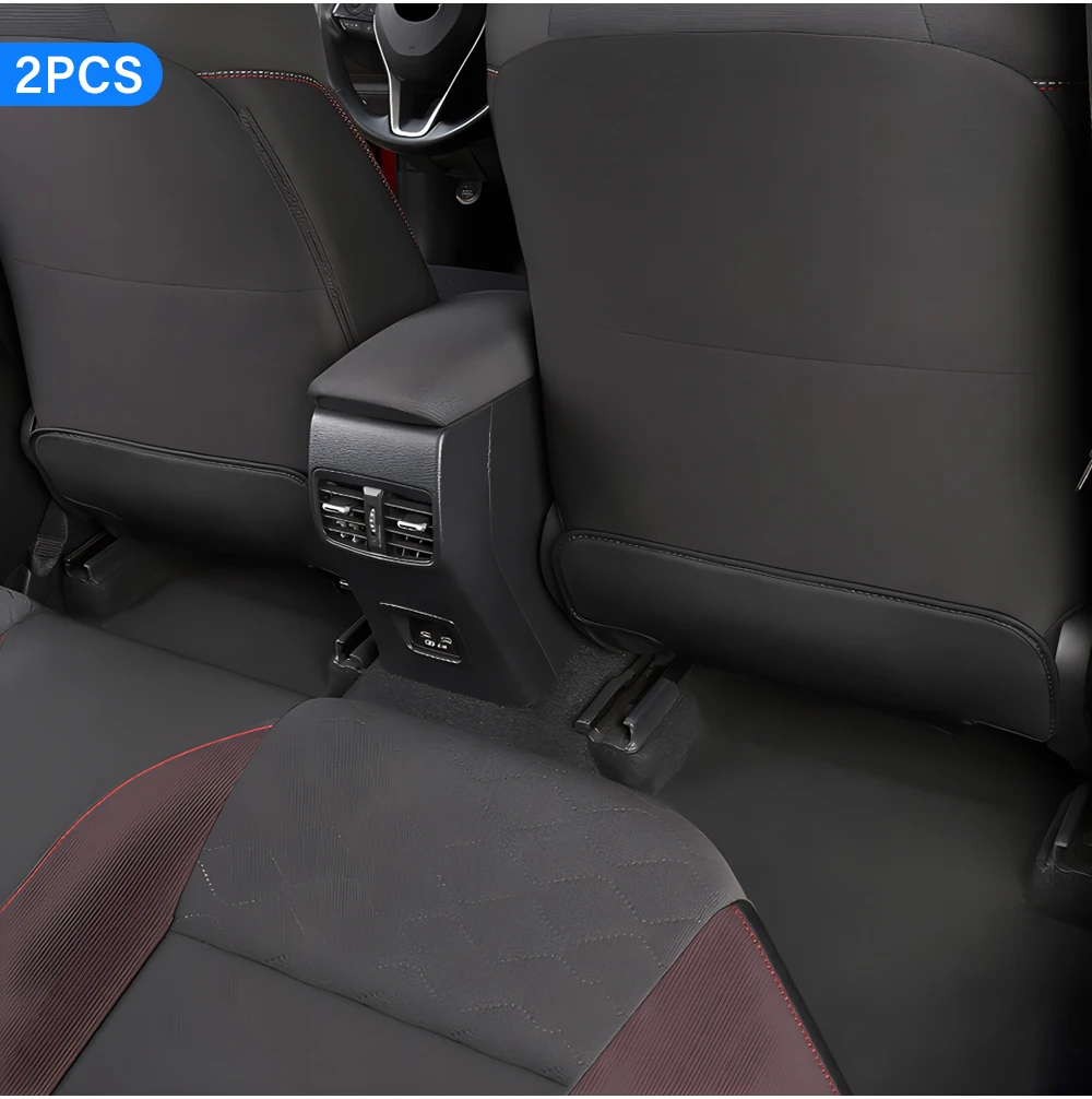 Für Toyota Corolla E210 2019 2020 2021 2022 2023 2024 2025 2026 Hybrid PU-Leder Sitzrückenabdeckung Anti-Kick-Matten Zubehör – Detail 8