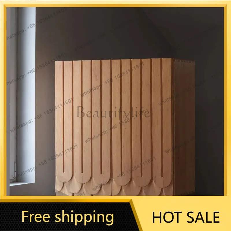 Nordic medieval style dining side cabinet entry door entrance entrance cabinet storage decoration fashion paint customization