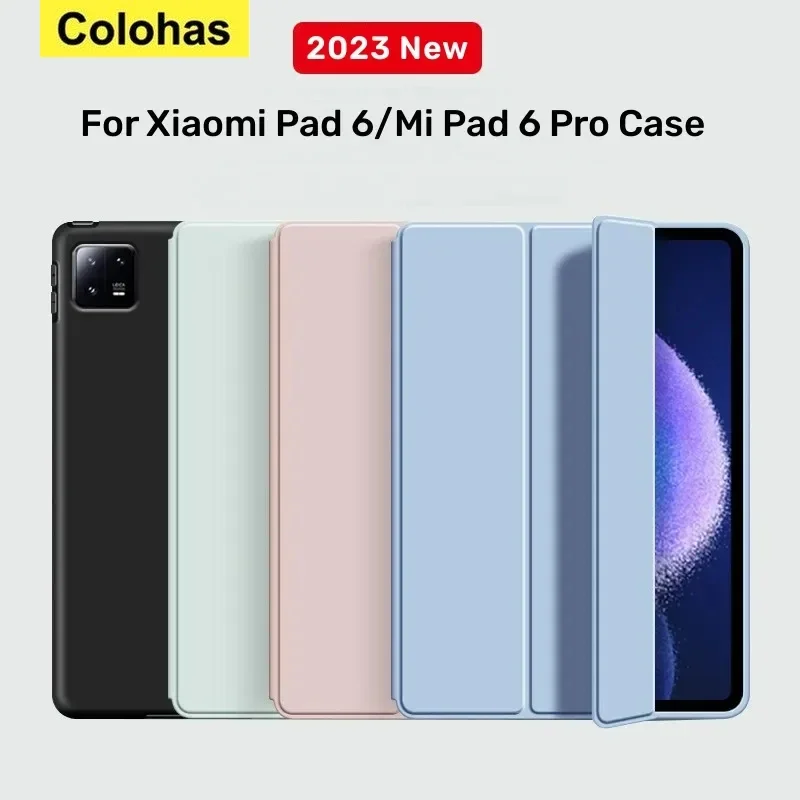 For Xiaomi Pad 5 Case for Mi Pad 5 5 Pro Case Mi Pad 4 Case Auto Wake Up and Sleep Silicone Cover Funda Support Charging