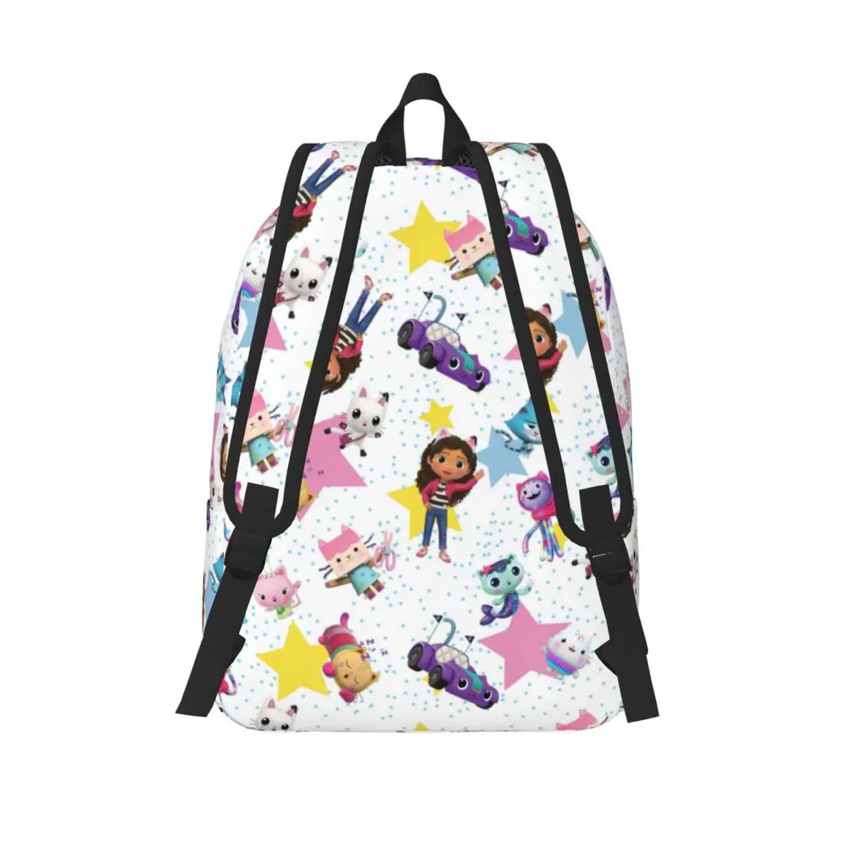 Gabbys Dollhouse Cats Cartoon Anime zaino Middle High College School Student Bookbag uomo donna Canvas Daypack Outdoor