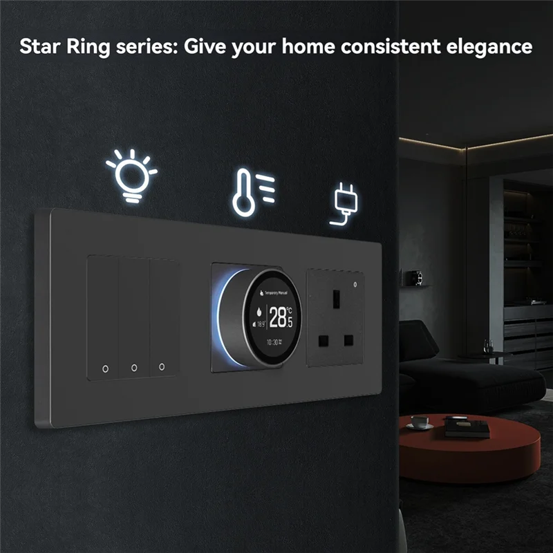 

N82R Tuya Zigbee умная ручка термостат газовый котел контроллер температуры отопления работает с Alexa Google Home B