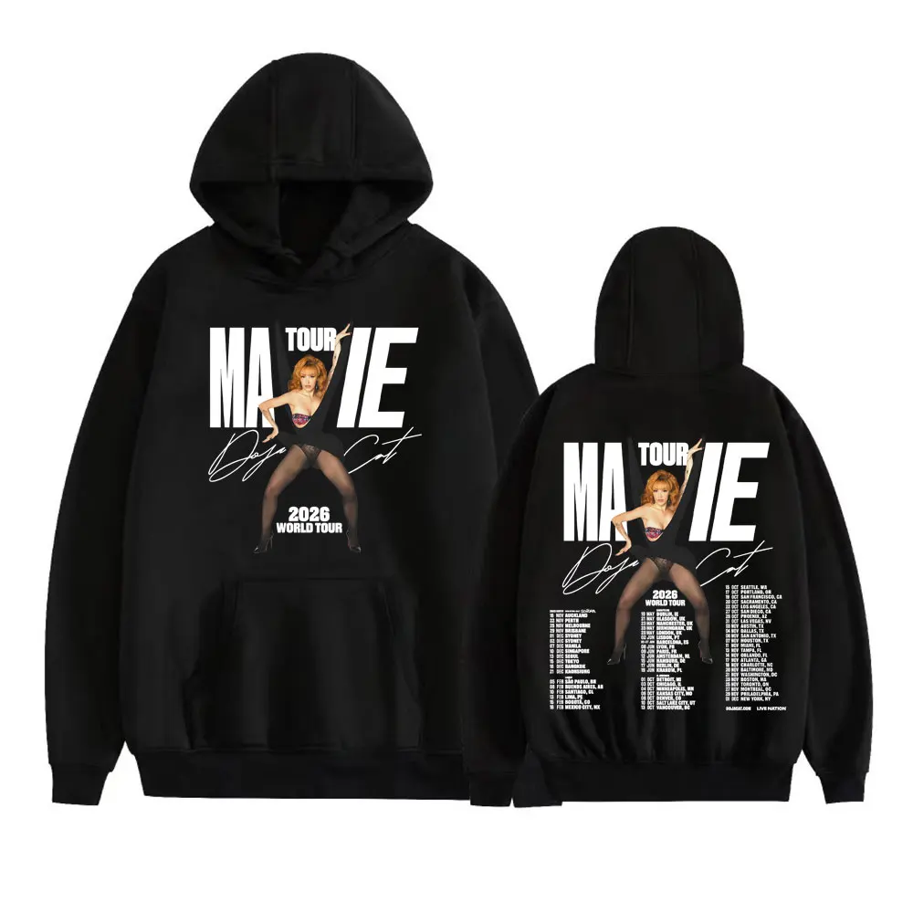 Doja Cat Ma Vie 2025 جولة حول العالم Merch هوديي الخريف/الشتاء الرجال النساء موضة الهيب هوب جماليات القطن الخالص هوديي غير رسمي #1