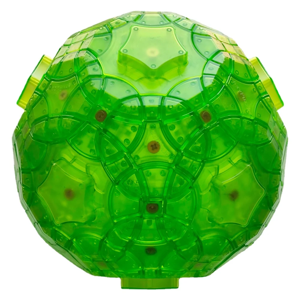 LIMITED EDITION Magic Cube Big Treasure Ball Transparent Green Cube Rare Collection Educational Toys Out of Print Special Shape