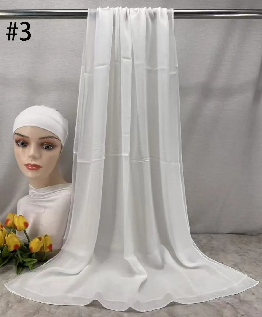 Mini Modal Hijab with Undercap Set Basic Stretchy Pullover Headscarf Thin Breathable Sunscreen Head Wrap Hijabs Scarf 165*50cm image 3