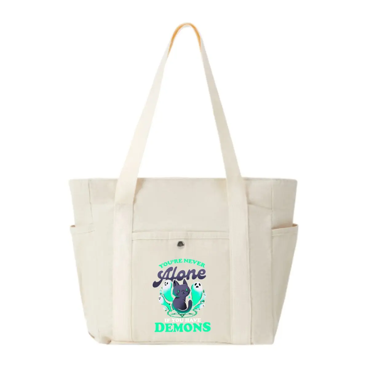 Alone Demons Hold Inner Struggle Multi-Pocket Bag – Fits Phones,  Keys & Makeup Easily