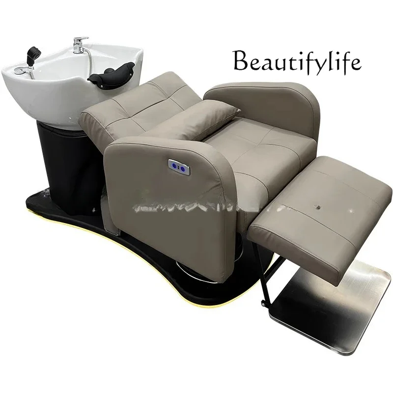 

Smart Electric Hair Care Flush Bed Multifunctional Rotary Shampoo Bed Beauty Shop Hair Care Chair