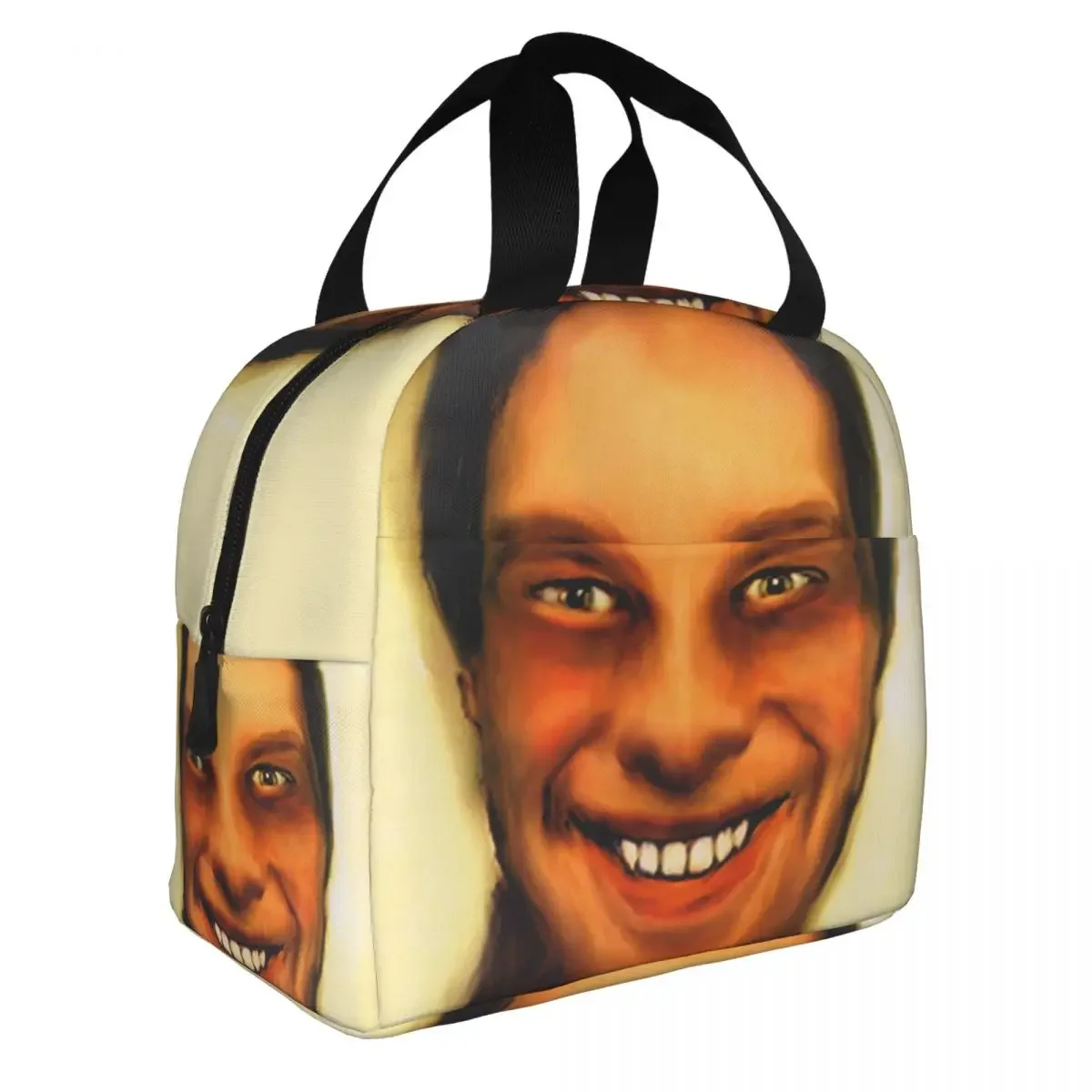 Aphex Twin Thermal Insulated Lunch Bag Women Portable Lunch Container Box for Work School Travel Multifunction Food Tote Bags