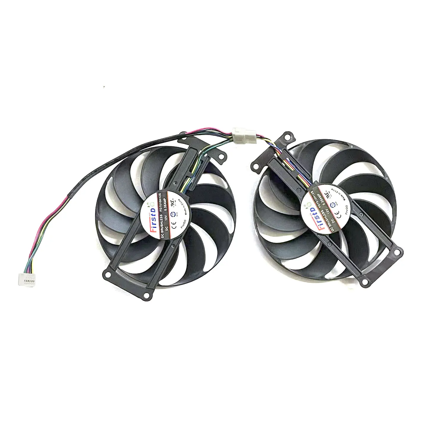 FDC10H12S9-C T129215SU ASUS GTX 2060 1660Ti 듀얼 EVO OC RTX2070 그래픽 카드 쿨러 팬용 6PIN RTX 1660 슈퍼 GPU 팬