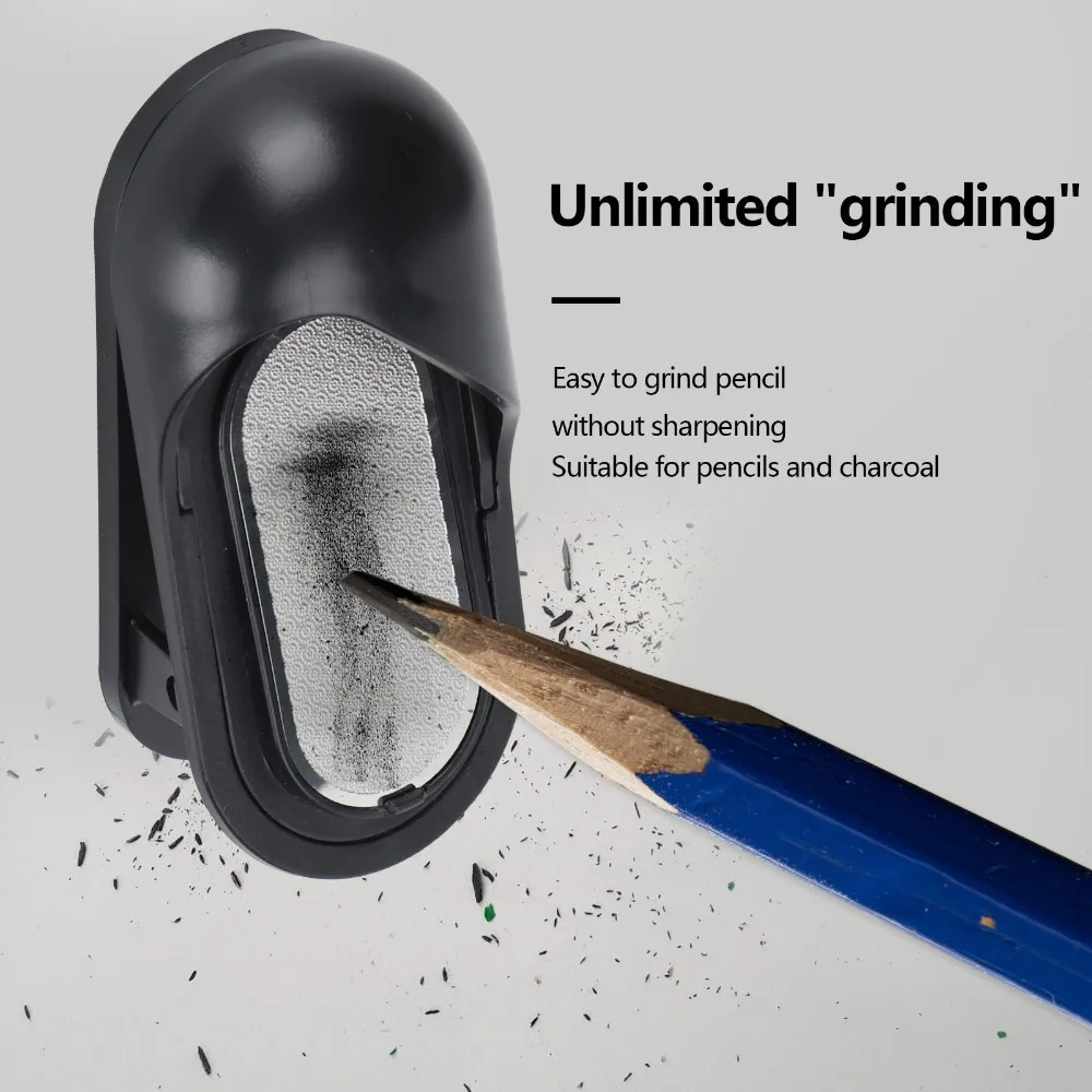 1pcs Double-Sided Design Pencil Lead Grinder Sandpaper Polisher Reusable Tool Charcoal Nib Sharpener Sketch Pencil Sharpener