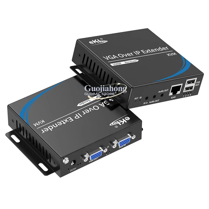 

eKL-KU200 VGA KVM high definition extender Local loop out independent audio extension 200 meters