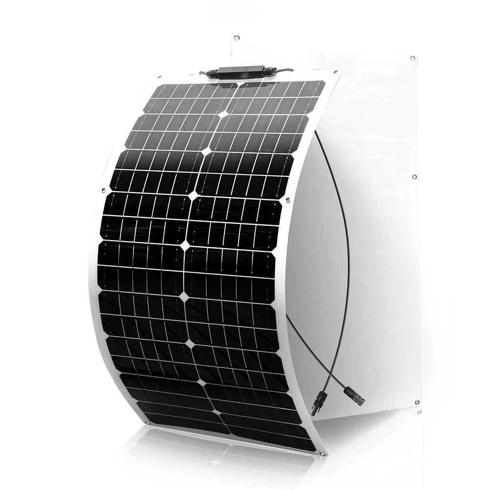 50W 80W 90W 100W 105W 120W 150W Flexible Solar Panel Kit, 12V Off-Grid Solar Charger with Solar Charge Controller & Cables