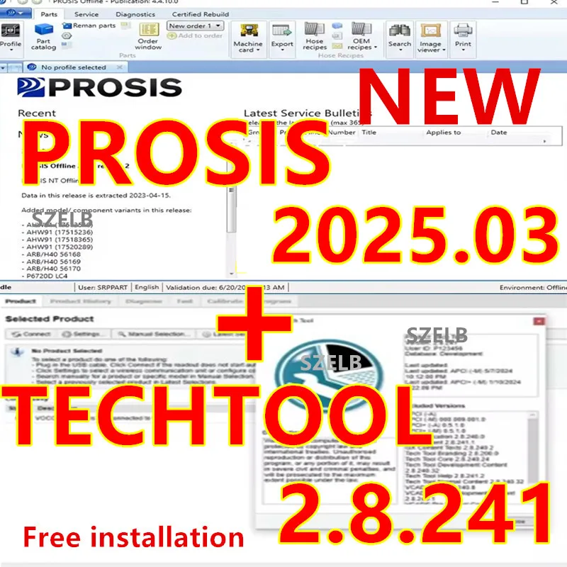 

Newest Premium Tech Tool For Vo vo PTT 2.8.241 APCI2024 +PROSIS 03.2025 Offline Parts Catalog +keygen+Free installation