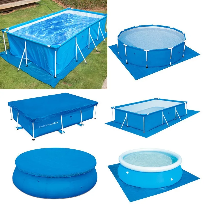 

Swimming Pools Durable PE Tarpaulin Dust Proof Rain Proof Garden Outdoor Above Ground Square Pools Cove Pools Ground Cloth