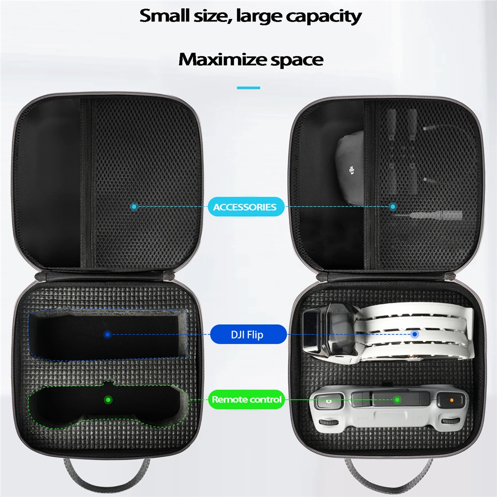 لحقيبة DJI Flip، حقيبة كتف محمولة للتخزين لـ DJI Flip Fly More Combo، حقيبة حمل