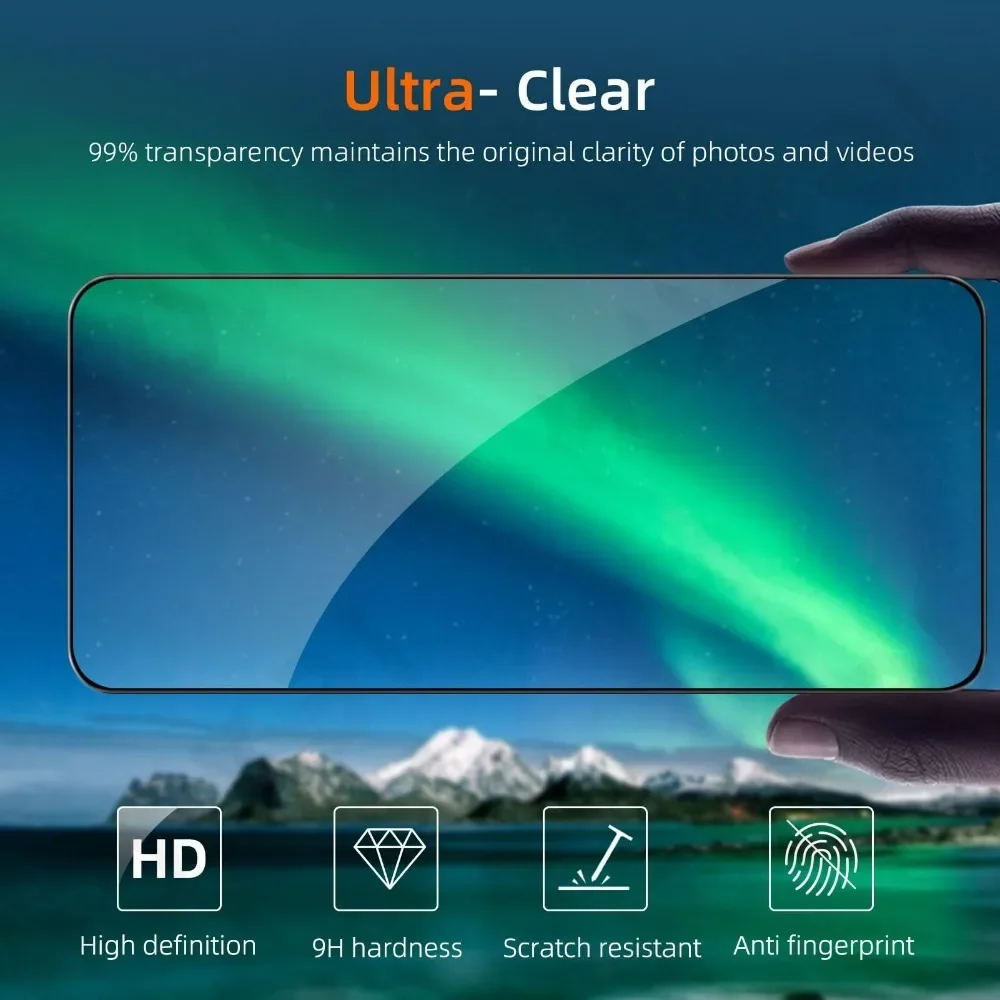 2er-Pack für Honor 600 Pro 4G 5G 2026 Displayschutzfolie aus gehärtetem Glas, staubabweisend, blasenfrei, HD-klar – Detail 3