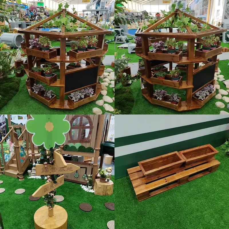 2026 Kindergarten outdoor preservative wood sign children's room outside small garden door planting flower box sun room fence